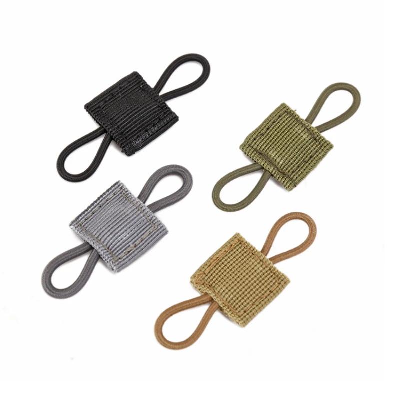 4pcs Tactical Gear Holder Molle Backpack Buckle Carabiner Clips Webbing Retainer Elastic Binding Ribbon Buckle for Tactical Vest