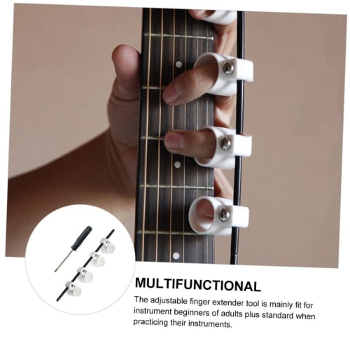 SOESFOUFU Musical Instrument Finger Expander, Ukulele Finger Stretcher, Acoustic Expansion Sleeve for Piano, Oud, Guitar, Finger Extensors, Finger Gua