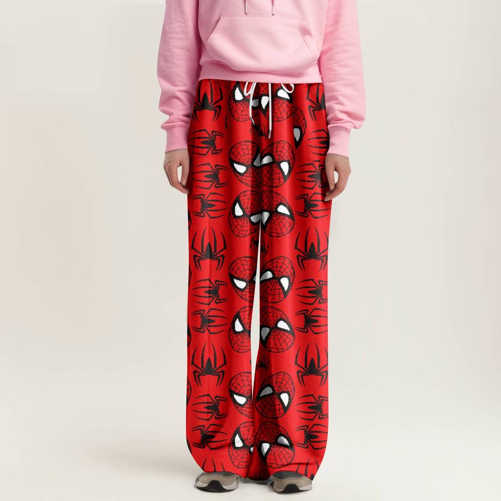 Anime Pajamas For Women Men Cartoon Unisex Couple All Over Print Bottoms Sleep Pajama Pants New Year Valentine Gifts