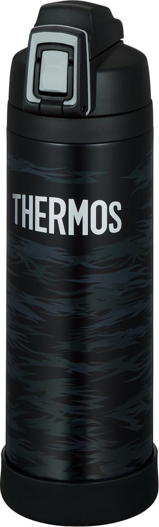 Thermos Vacuum Insulated Sports Bottle with Strap, 1L, Black Gray, Keeps Drinks Cold Only, FJI-1001 BKGY