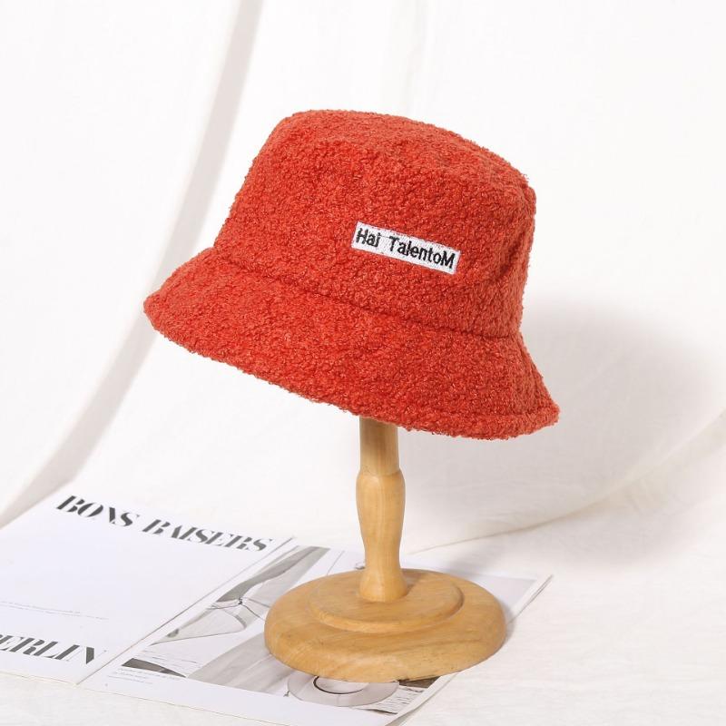 Lamb Bucket Hat Thermal Hat Children Winter Plush Hat Winter Plush Basin Hat Rabbit Fur Hat Women's Winter Hat