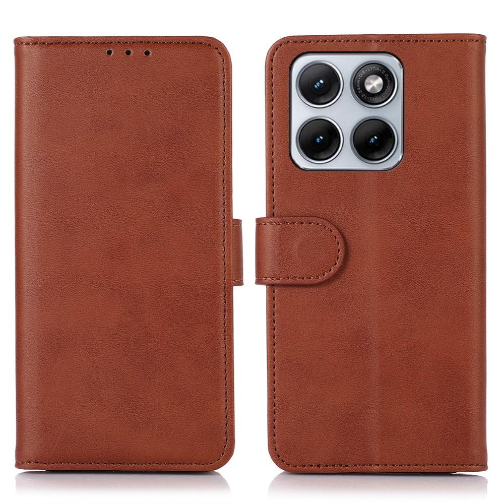 Wallet Case for Edge 70 Fusion+ 5G - Leather/PU, Brown