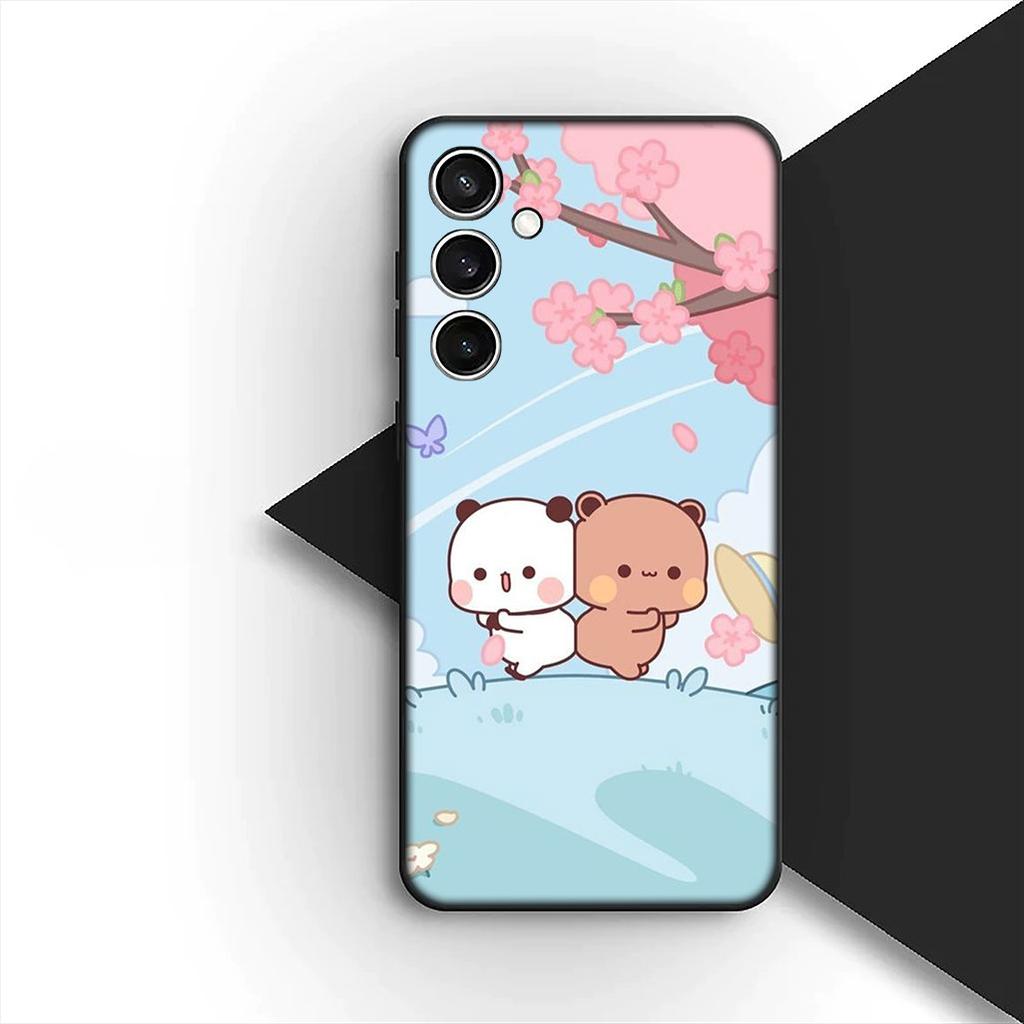 for Samsung Galaxy S20 S22 S21 FE Ultra Plus A07 A17 A15 A16 A25 A57 A37 Phone Cover Soft Case Bubus Panda Cartoon Bear Dudus