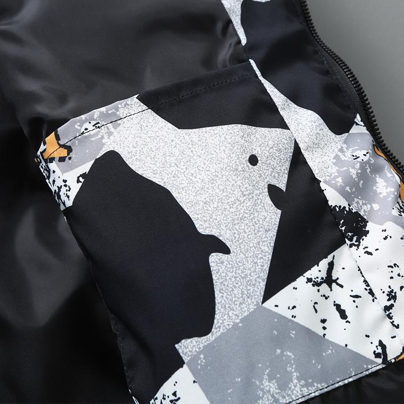 S-8XL Plus Size Menn Ermeløs jakke Vinter Uformell hette bomullspolstret ermeløs vest Mann varm kamuflasje vest