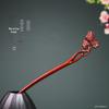 Rosewood Hairpins: Antique-Style Wood Hair Accessories for Hanfu & Qipao