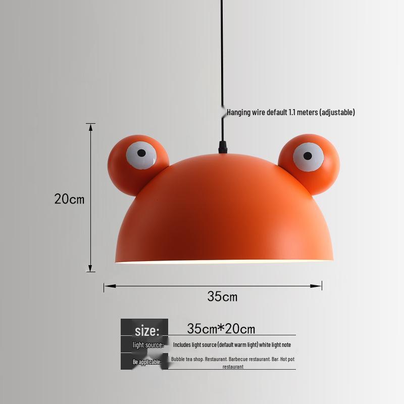 Orange Nordic Industrial Pendant Light for Restaurants & Bars