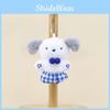 Stuffed Dog Plush Toy Keychain With Pp Cotton Fill And Soft Short Plush Material
