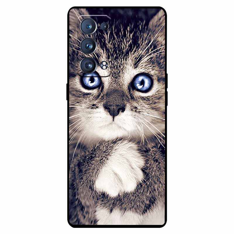 For Oppo Reno 6 Pro 5G Case Snapdragon Shockproof Soft Silicone TPU Back Cover For Oppo Reno 6 Pro CPH2247 Phone Cases Cute Capa