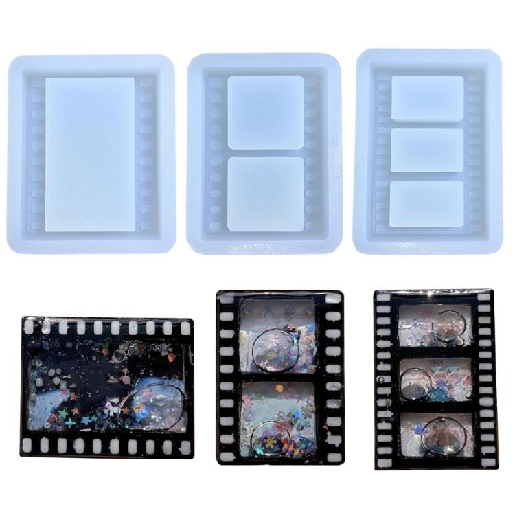 Film Quicksand Photo Frame Ornaments Silicone Molds Suitable for Epoxy Resin
