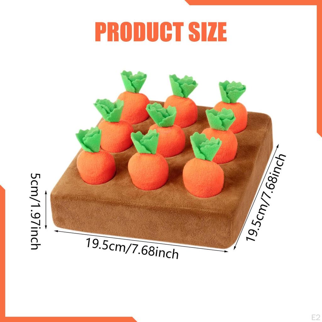 Carrot Toy Puzzle Toys Birthday Gifts Developmental Interactive Non Slip Educational with 9 Carrots
