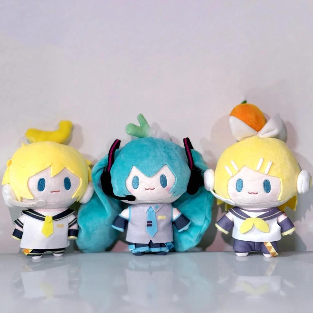 Hatsune Miku Plush Toys Keychain Kagamine Len Rin Backpack Charm Anime Peripheral Cute Stuffed DollBag Decoration Birthday Gifts