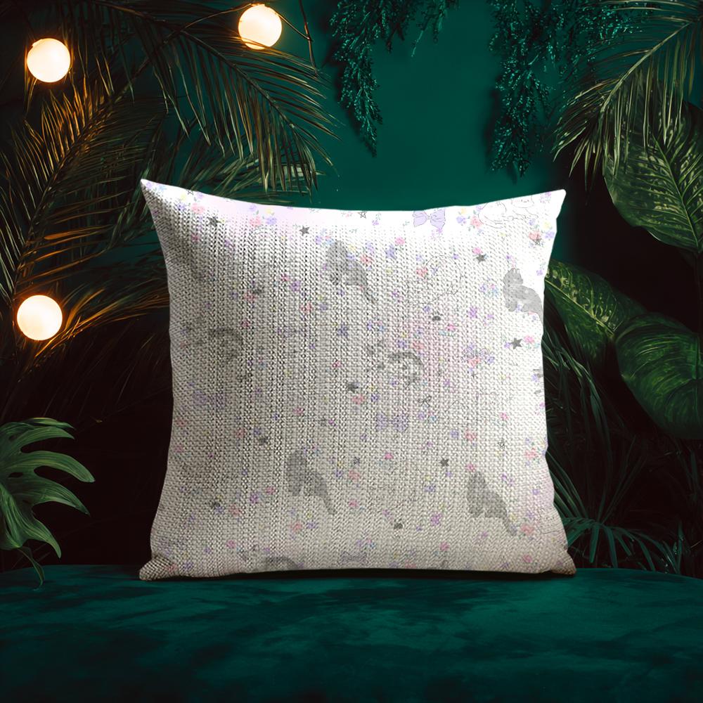 Flowers And Animals Warmly Heart Cushion Cover Silky Elegant Comfort Sofa Bed Invisible Zipper Beach Pillowcase