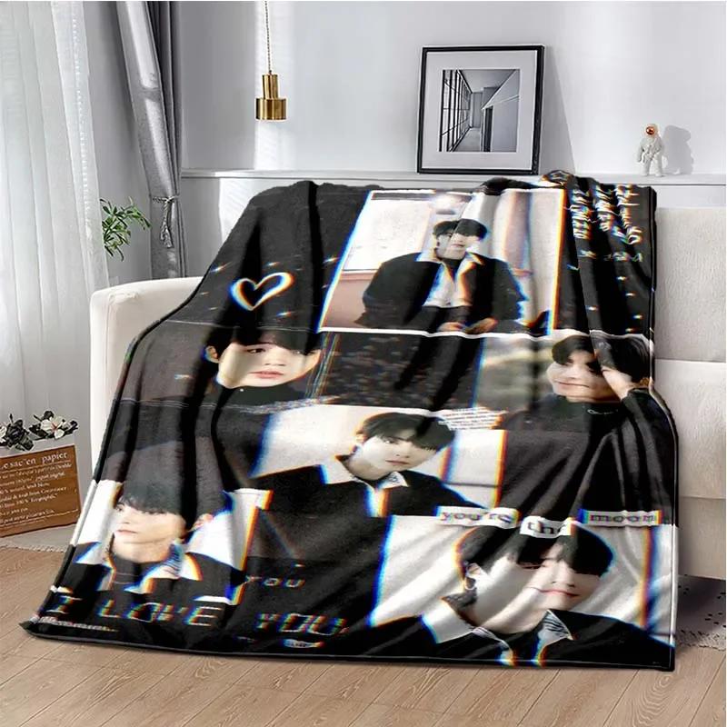 True Beauty Hwang in Youp Cha EunWoo Printed Blanket Leisure Sofa Blanket Home Office Air Conditioning Soft Leisure Customizable