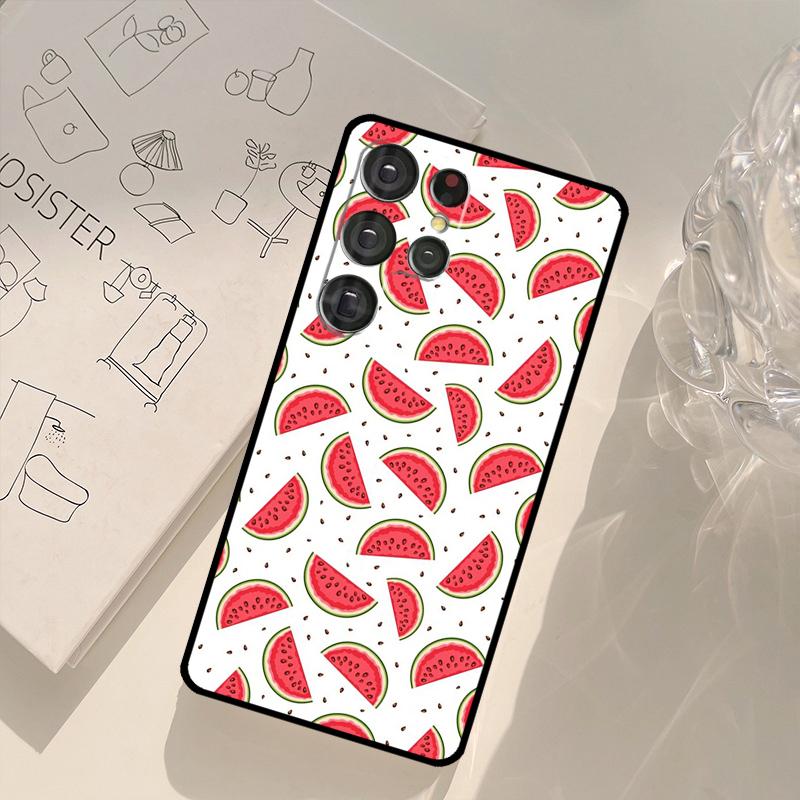 Summer Fruit Watermelon Case For Samsung Galaxy S23 S21 S22 Ultra S20 FE S8 S9 S10 Plus Note 10 Note 20 Ultra Cover