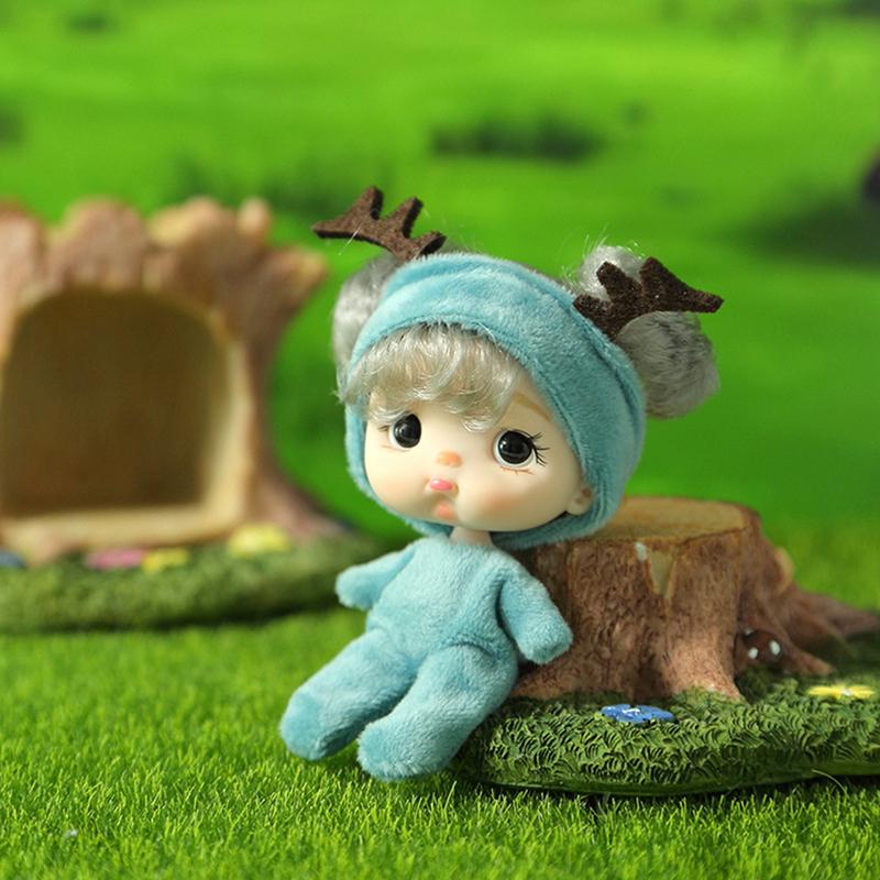 11 cm Kawaii lommedukke Ob11 dukker med klær 1/12 babyfigur actionleker