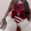 ins Korean style applies to Samsung S25ultra mobile phone case velvet bow A24 three-dimensional advanced sense A04E
