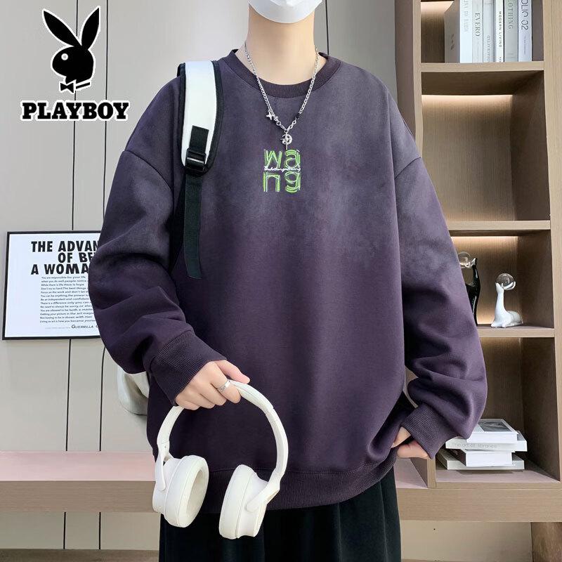 Playboy Men's Gradient Round Neck Sweatshirt