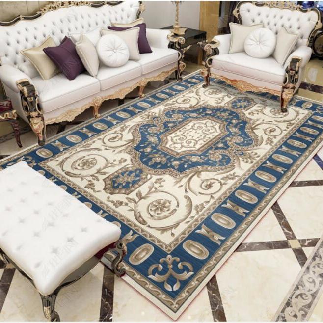 Living Room Table Carpet Coffee Floor Mat Chinese Style Study Bedroom Bedside Home Bathroom Decoration Nonslip Floor Mat