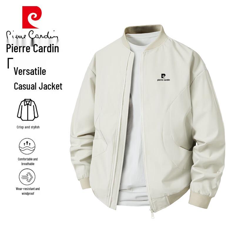 Pierre Cardin Men's Baseball Collar Jacket
