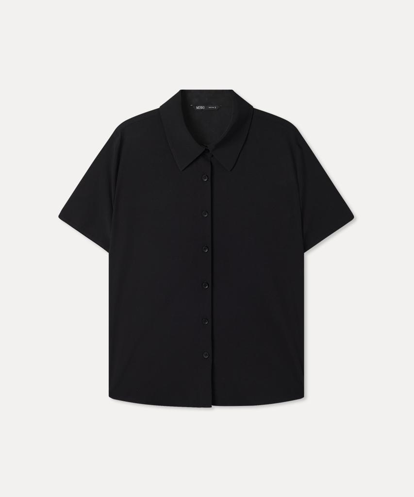 MIXXO Wrinkle-Free Short-Sleeve Blouse