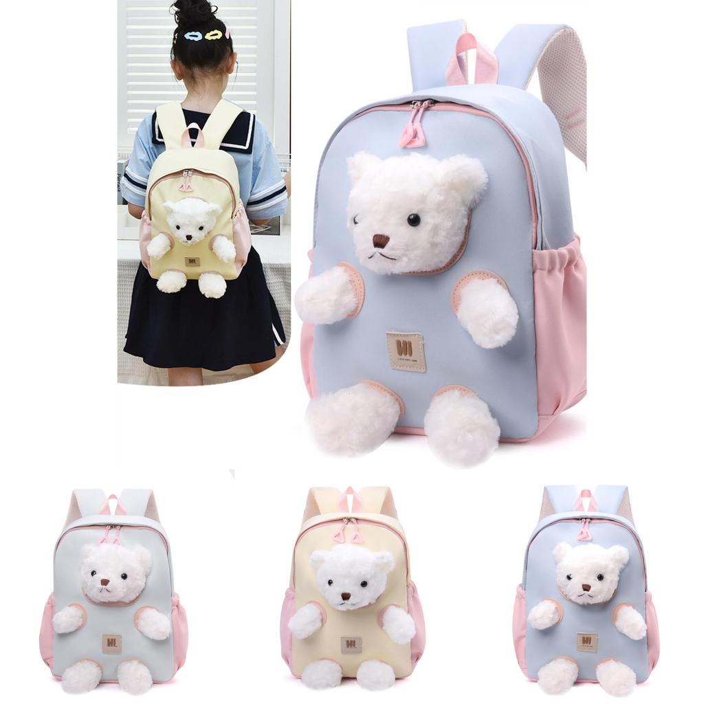 Kids School Backpack With Cartoon Pattern And Oxford Fabric For Early Education