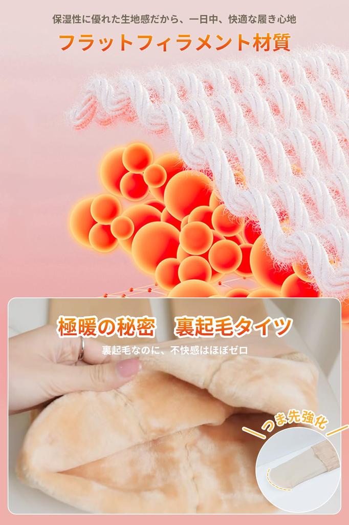 Improved Model Double Layer Faux Sheer Compression Extremely Cold Slimming Legs and Free Size 180g for [LUCINE] Winter - Tights Fleece-lined Tights,