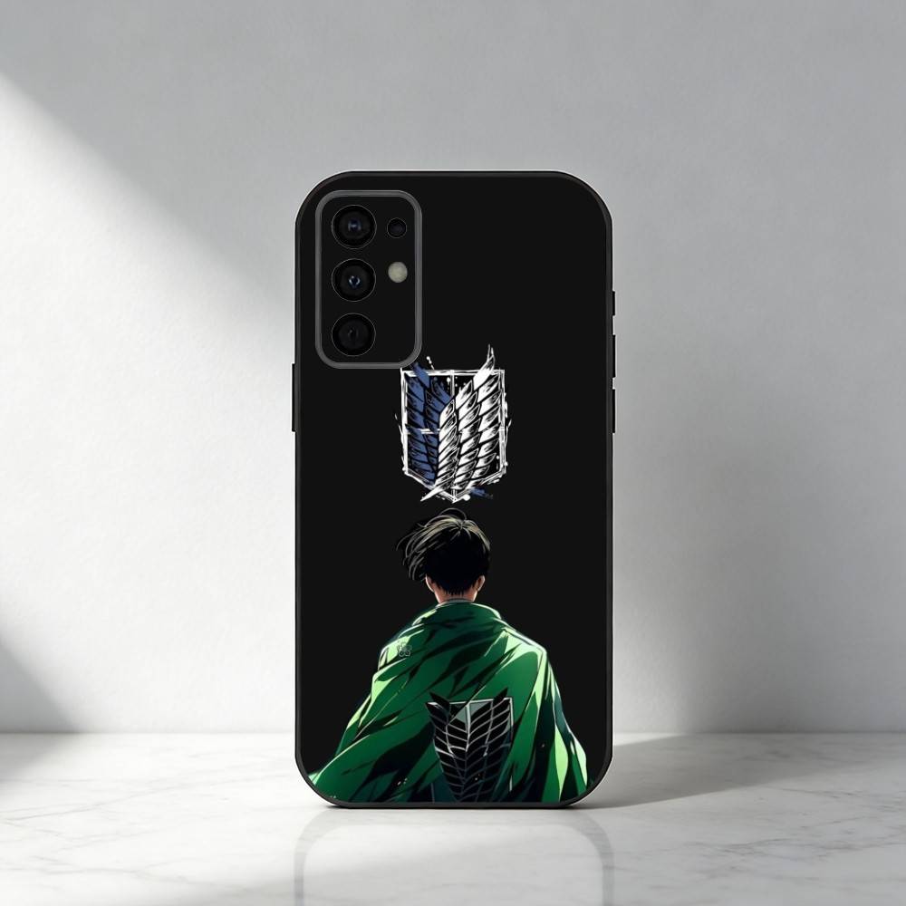 Cartoon Anime Levi A-Ackerman .jpg Phone Case For Samsung S25,S24,S21,S22,S23,S30,Ultra,S20,Plus,Fe,Note,5G Black Cover