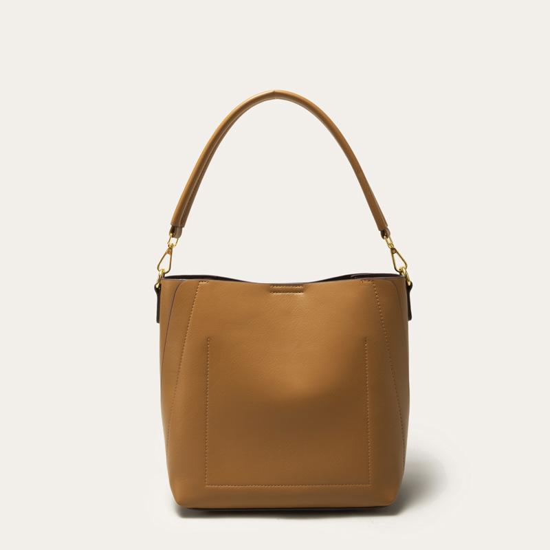 

Bucket Bag, Crossbody Bag, Women s Fashionable Large Capacity Shoulder Bag, Versatile Commuting Handbag коричневий