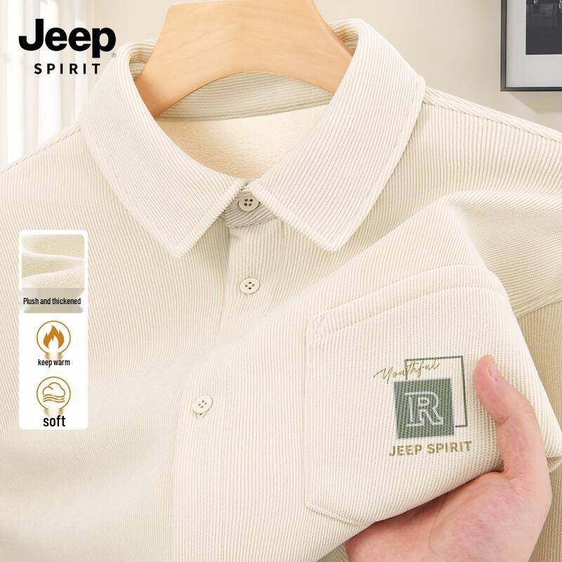 JEEP SPIRIT Men s Loose Fit Corduroy Fleece Lined Shirt Jacket 3XL
