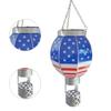 Color hot air balloon with hook solar light, solar hot air balloon light, indoor and outdoor color metal solar light lawn porch tree courtyard warm l