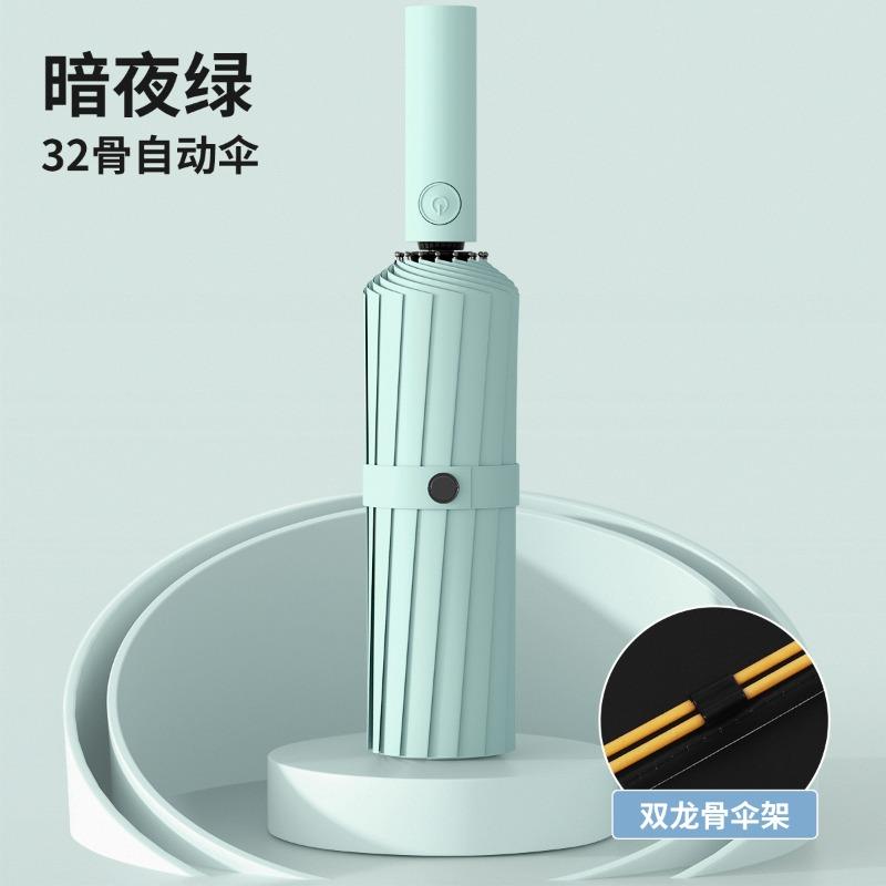 Brother Yang's hot-selling] A large number of 32-bone reinforced bold storm-resistant sun umbrellas