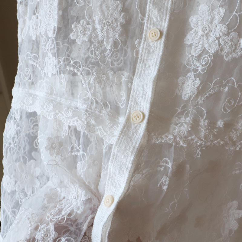 2025 Sommer Koreanischer Rundhals Locker Spitze Weste Strickjacke für Damen