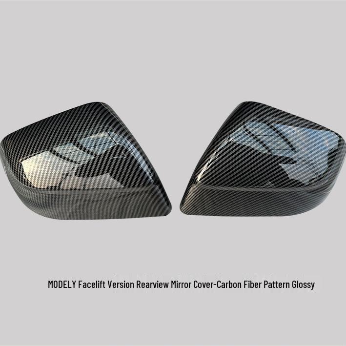 Carbon Fiber Rearview Mirror Cover for Tesla Model Y (25-Year Trade-In)