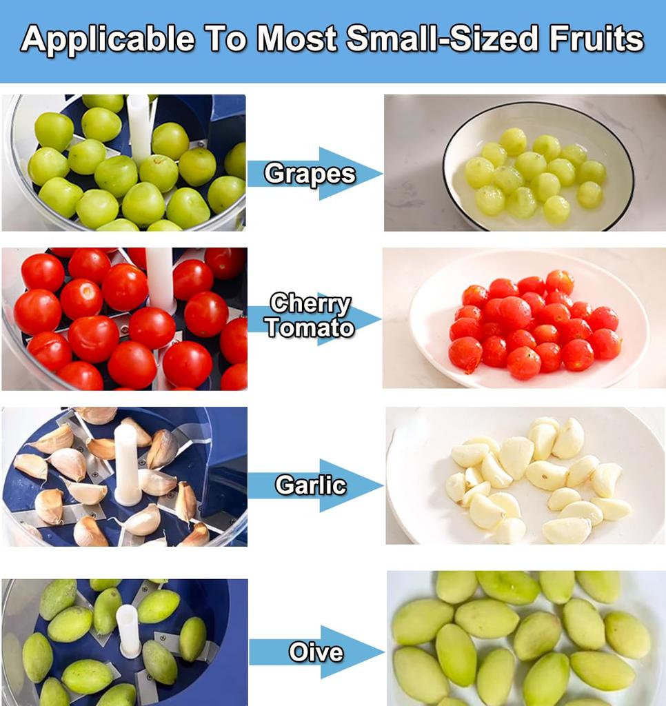 Automatic Electric Grape Peeler Machine - For Effortless Hands-Free Skin Removal for Berries and Fruits, Fruit Preparation Tool