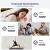 48cm Ceiling Fan Light, Thin Silent Ceiling Fan with Remote Control, Unlimited Dimming, 6-speed Adjustment, Bedroom Living Room