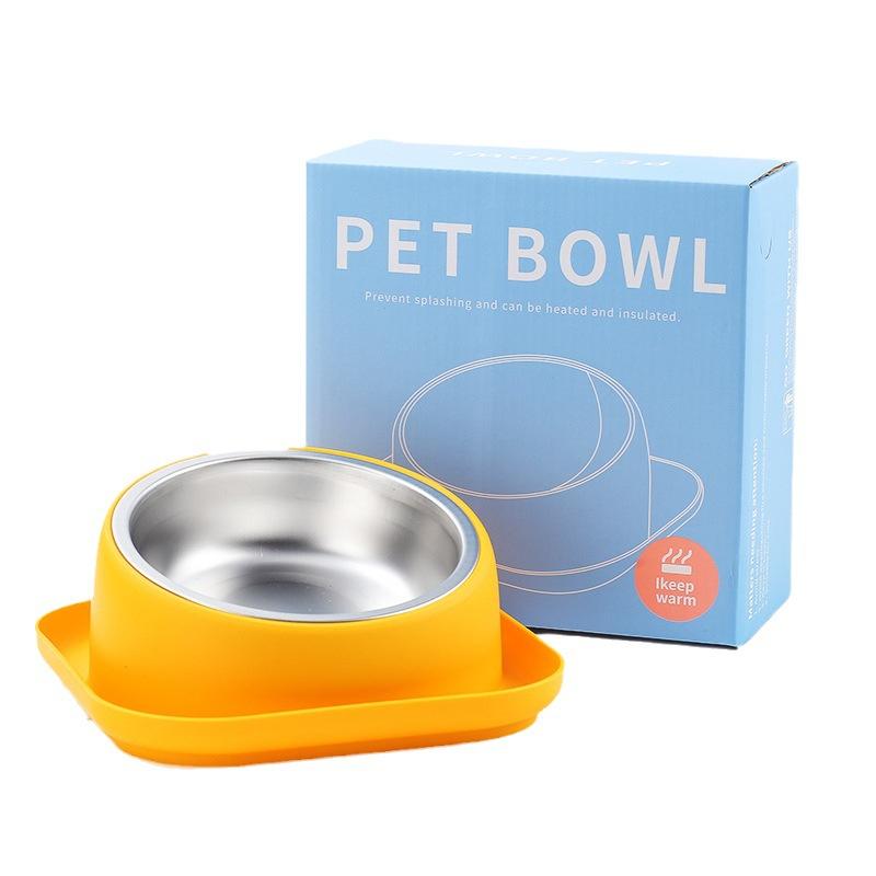 Bol pour animaux de compagnie à inclinaison de 15 degrés Anti-fourmis Mangeoire pour chats Antidérapant Anti-renversement pour Chiens Chats Chiots Chatons