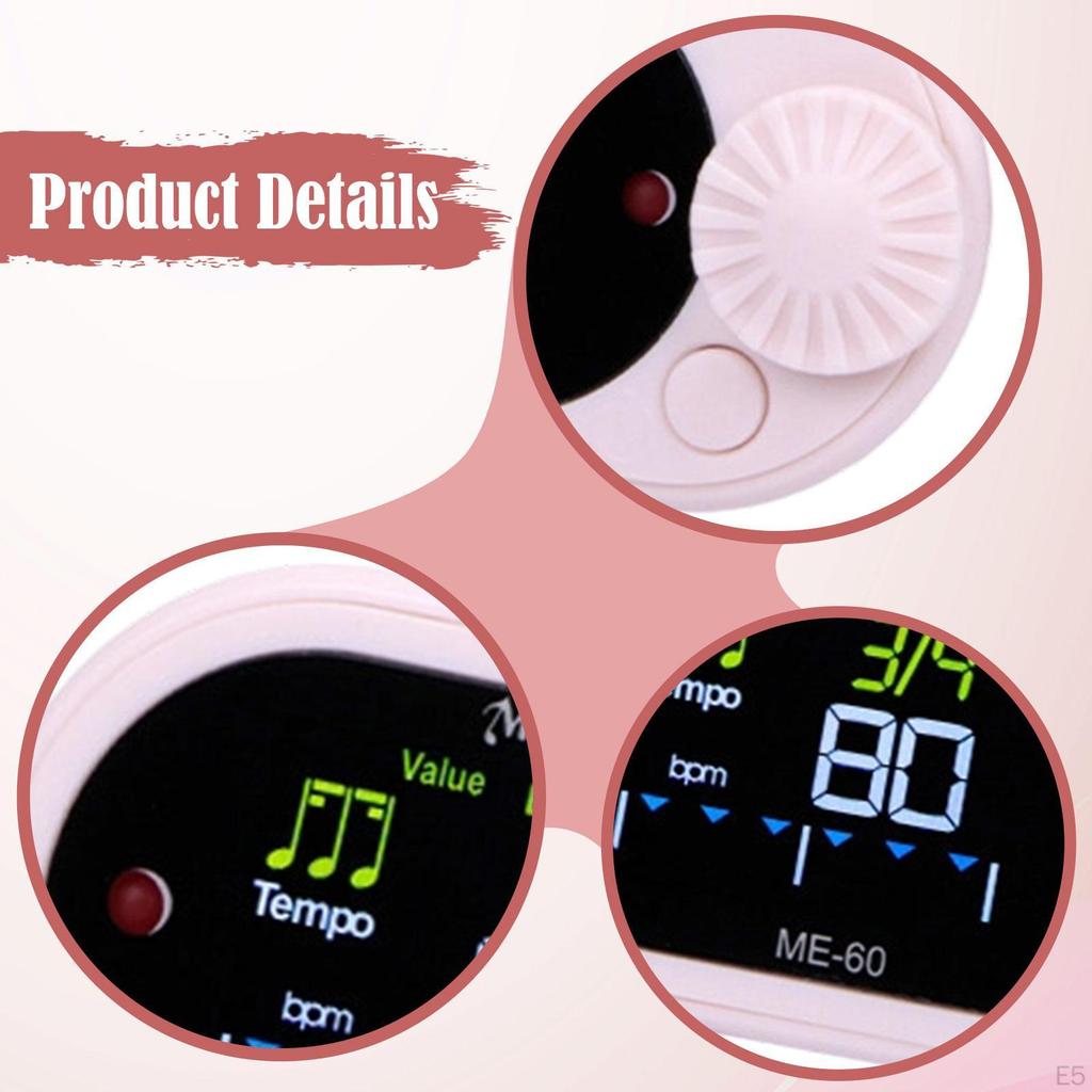 Digital Metronome Tone Generator, Sturdy, Professional And Compact Electronic with Tuning