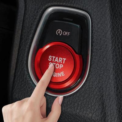 BMW 1 2 3 4 serijos X1 F48 F20 F21 F30 F32 F33 F34 F36 F45 F46 Automobilio variklio užvedimo mygtuko lipdukai Uždegimo raktelio žiedo apdailos dangtis