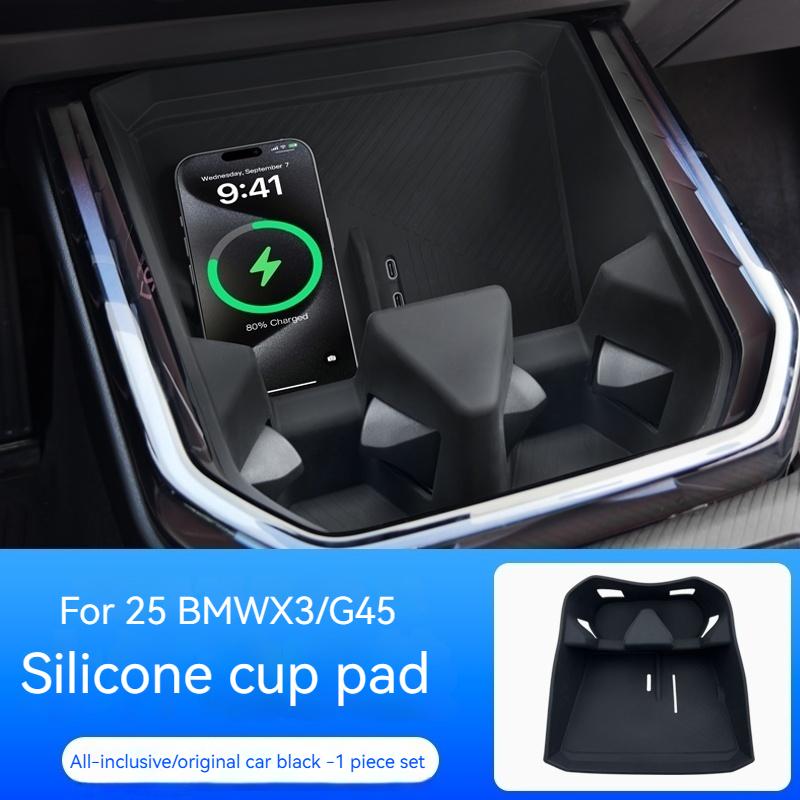 Per BMW X3 G45 2025+ Tappetino Ricarica Wireless in Silicone Antiscivolo Antipolvere Copertura Protettiva Caricabatterie Accessori Interni Auto
