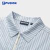 FILA FUSION Couple Casual Woven Short Sleeve Shirt