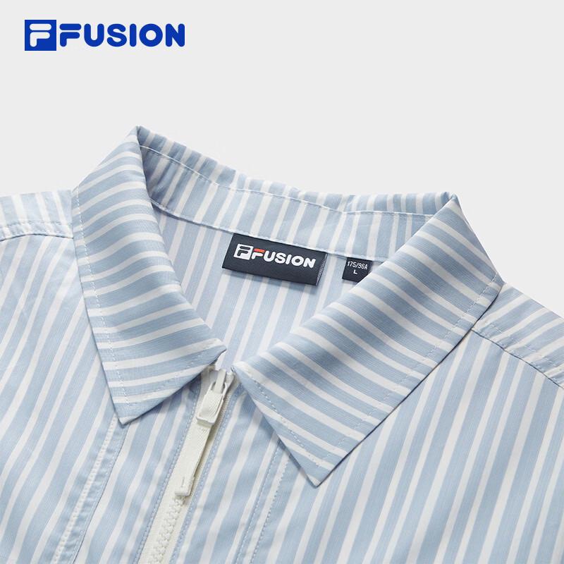 FILA FUSION Couple Casual Woven Short Sleeve Shirt