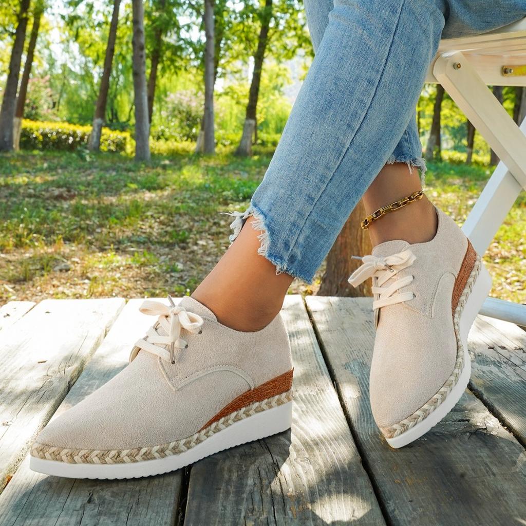 Fashion Women Casual Vulcanized Shoes Autumn New Style Thick Bottom Platform Lazy Loafers Buckle Single Shoes Women's Casual Footwear