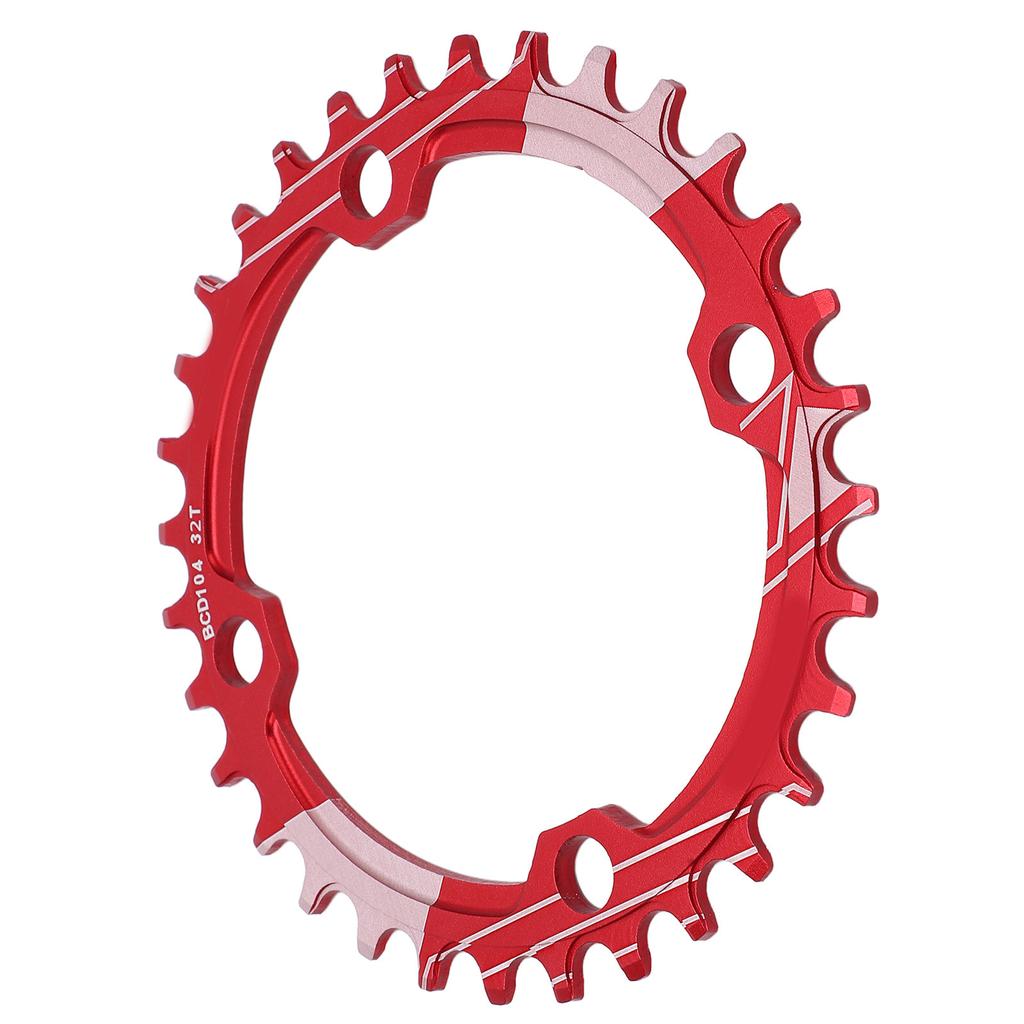 Lebycle 104BCD Round Narrow Wide Chainring MTB Bicycle 32T Crankset Tooth Plate PartsRed