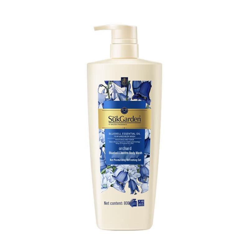 SukGarden Blue Wind Chime Scented Shower Gel
