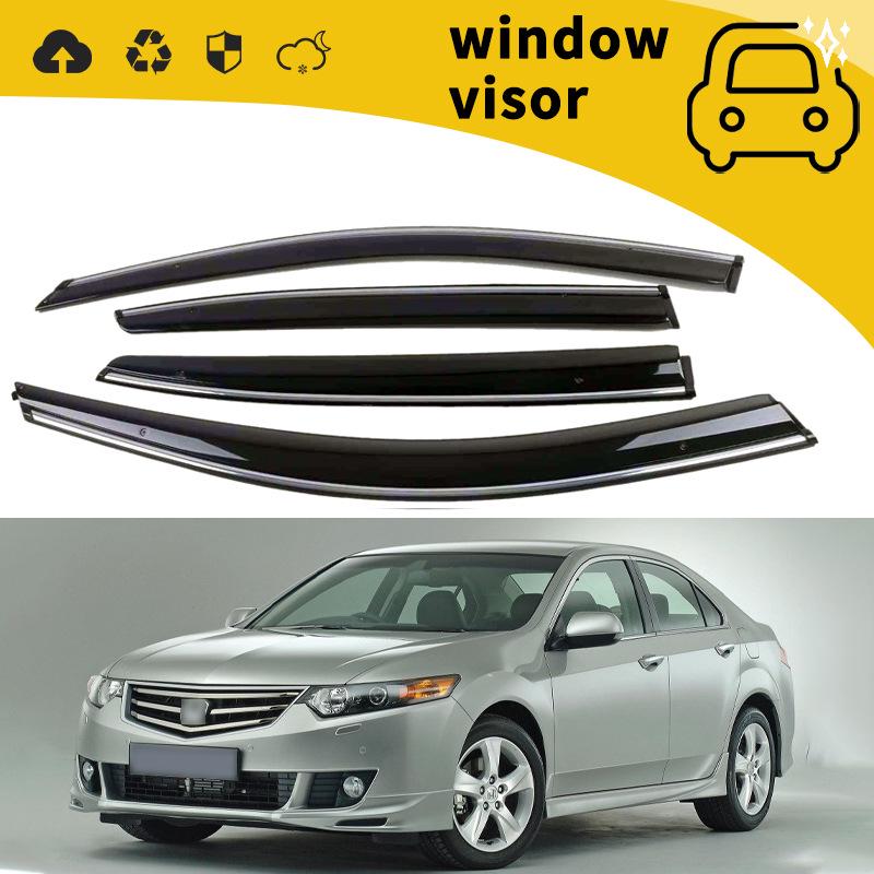 Fits 07-23 Honda Accord Door Rain Guards, Window Eyebrows & Rain Deflectors