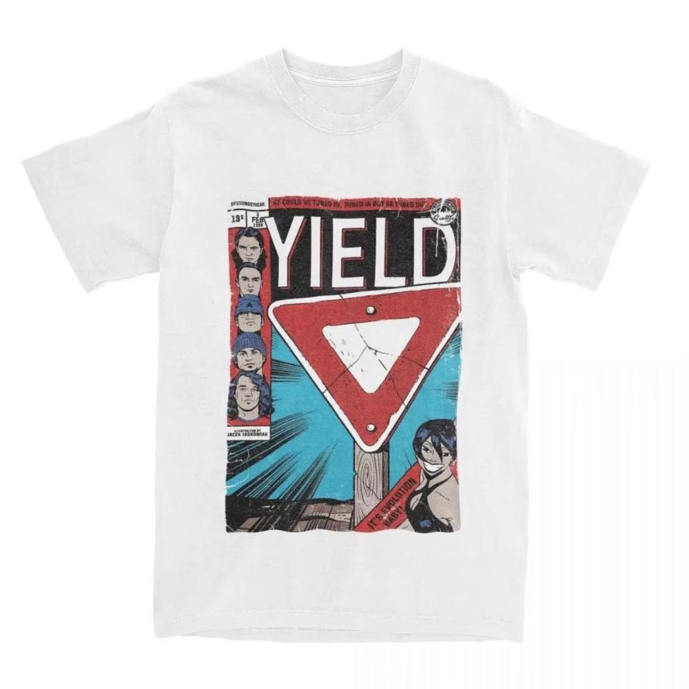 Maglietta da Uomo e Donna Album Pearl Jam Yield Abbigliamento Rock And Roll Maglietta in Cotone Abbigliamento T-shirt Casual Stampate
