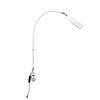16 In LED Half Moon Beauty Lamp with Desk Clamp 20W Nail Lash Fill Light 360 Degrees  Rotatable Hose
