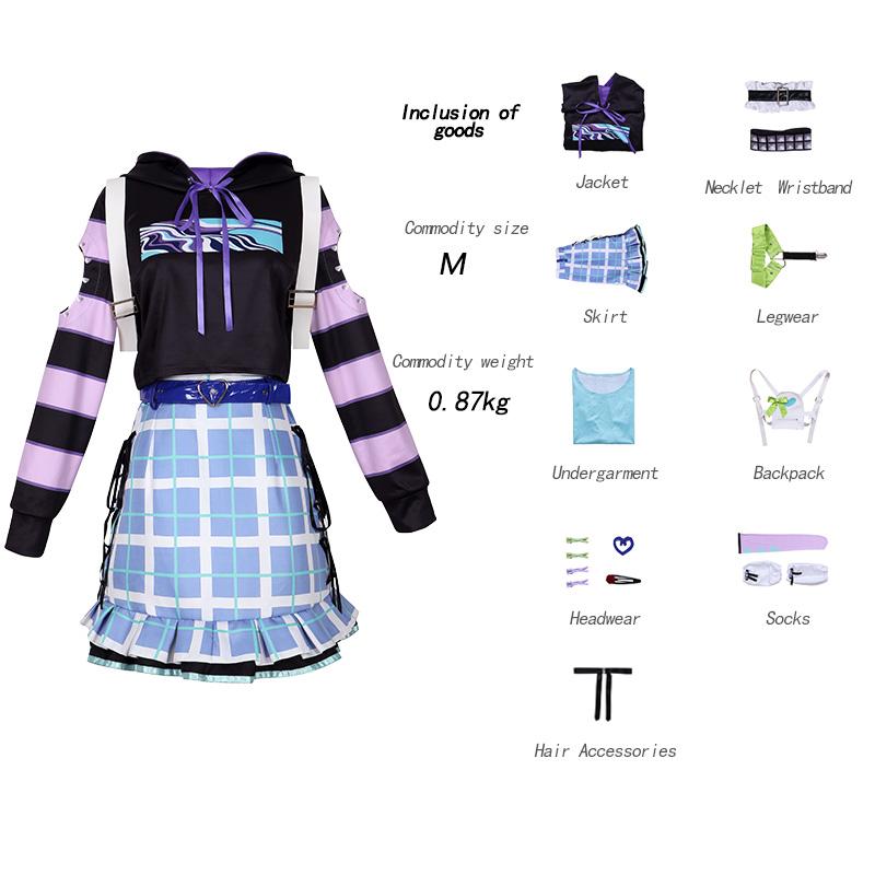 Anime Project Sekai Colorful Cosplay Costume Asahina Mafuyu Mizuki Yoisaki Kanade Shionome Ena Costume With Bag Suits