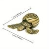 Neue Antik Messing Schildkröten Ornamente Kindlich Niedliche Kleine Schildkröte Tee Haustier Desktop Ornamente Kunsthandwerk