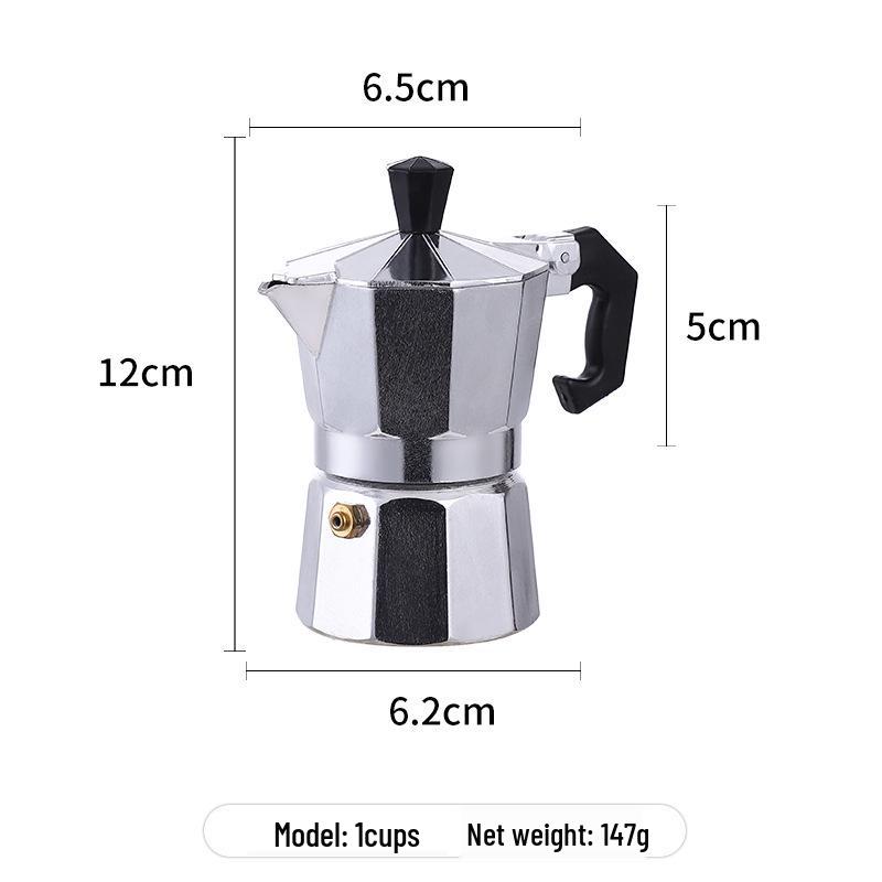 Итальянская алюминиевая восьмигранная гейзерная кофеварка - Кофеварка в европейском стиле в наличии